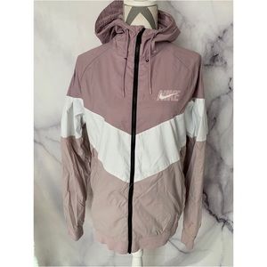 Nike Track field blush pink zipup jacket Sz L
